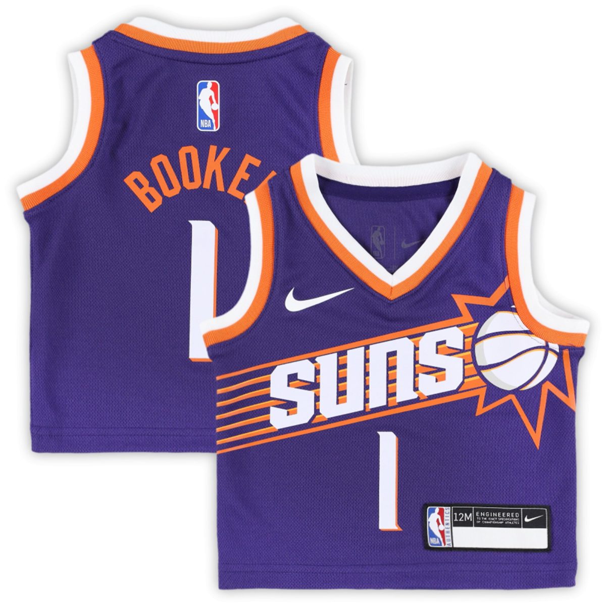Phoenix Suns infant phoenix suns devin booker nike purple swingman player jersey – icon edition Collection | Official Suns Shop