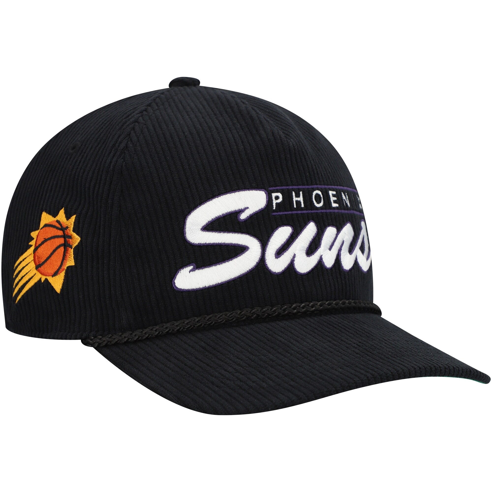 Phoenix Suns mens phoenix suns 47 black double header sidepatch cord hitch adjustable hat Collection | Official Suns Shop