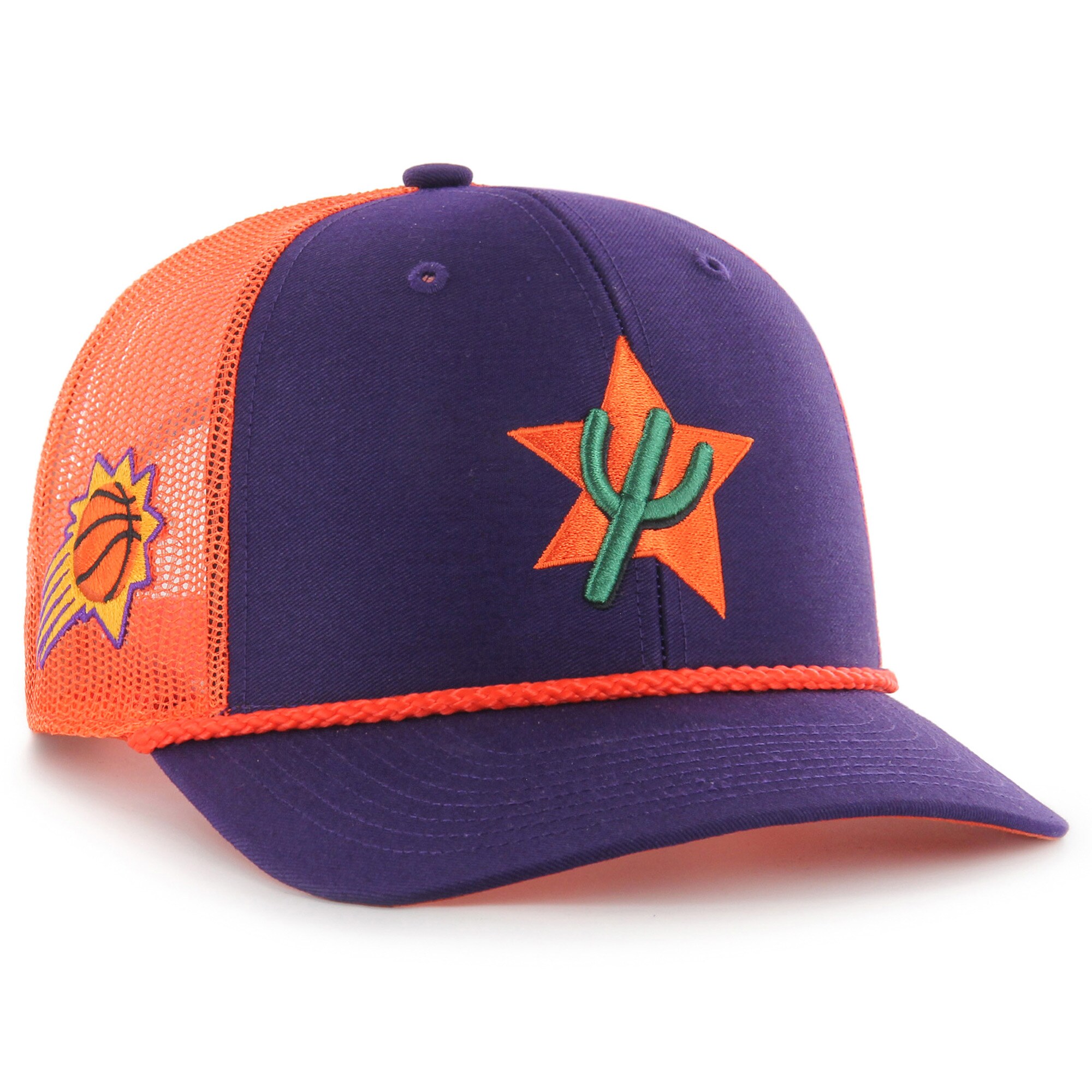 Phoenix Suns mens phoenix suns 47 purpleorange 202425 city edition trucker adjustable hat Collection | Official Suns Shop