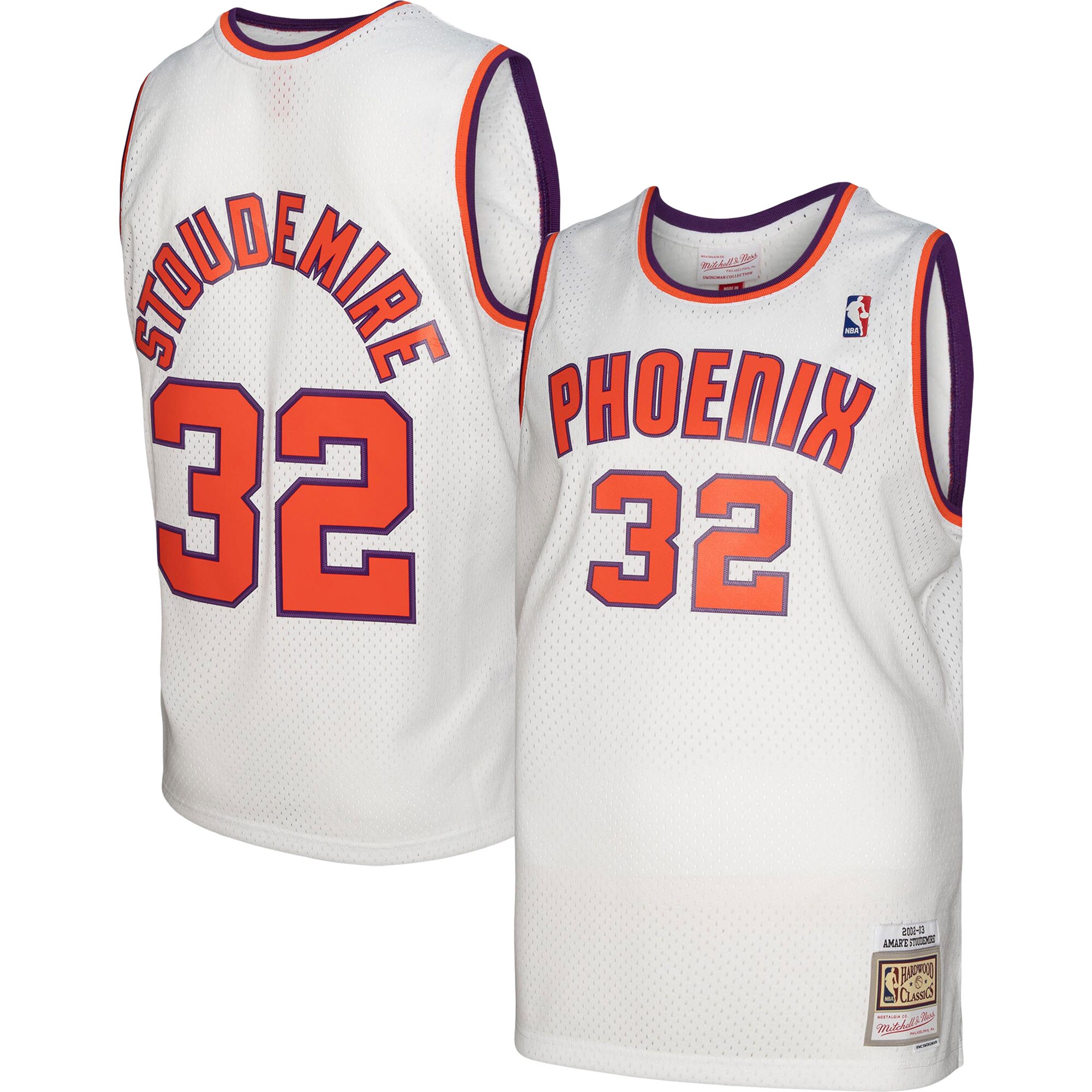 Phoenix Suns mens phoenix suns amare stoudemire mitchell  ness white 200203 hardwood classics swingman jersey Collection | Official Suns Shop