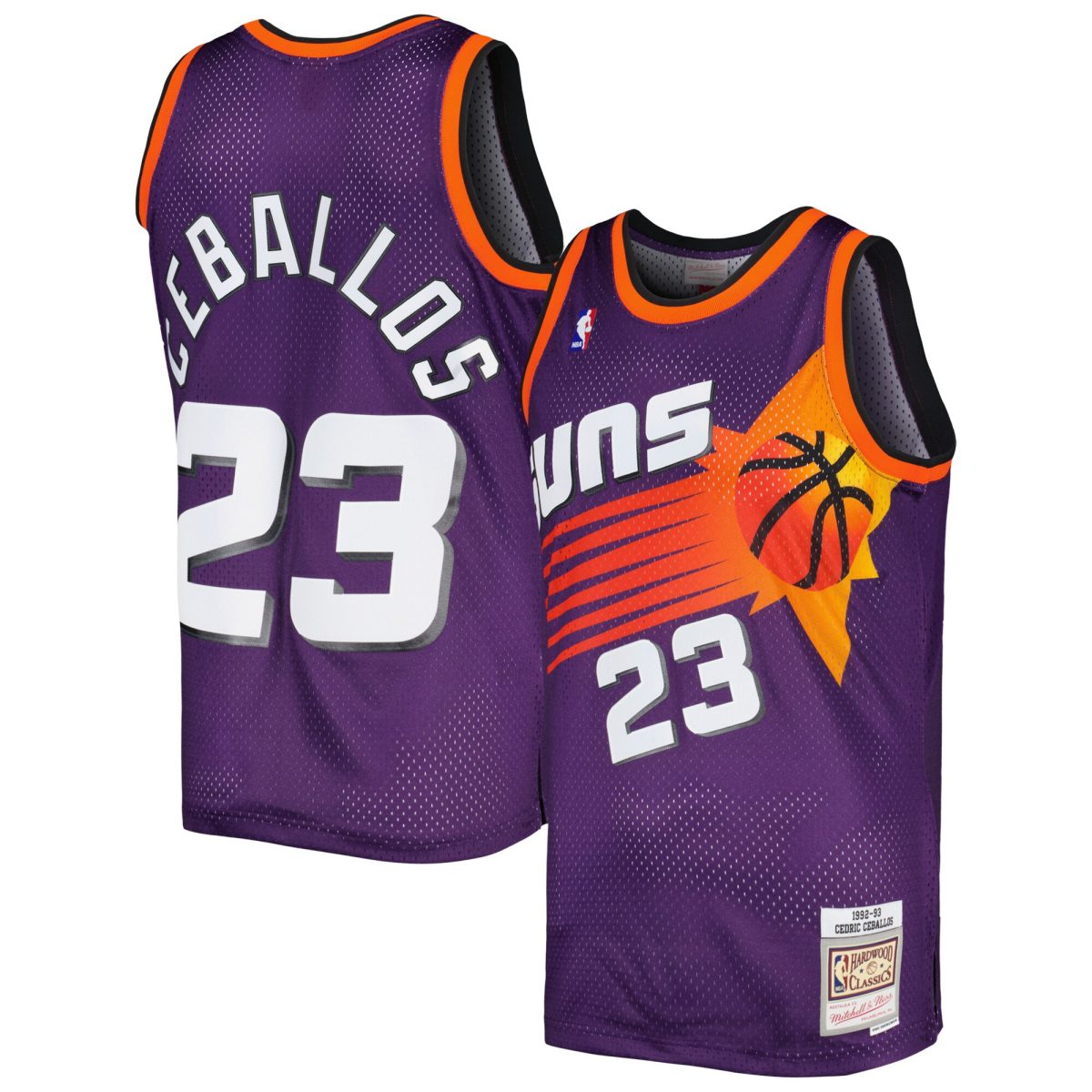 Phoenix Suns mens phoenix suns cedric ceballos mitchell  ness purple 199293 hardwood classics swingman jersey Collection | Official Suns Shop