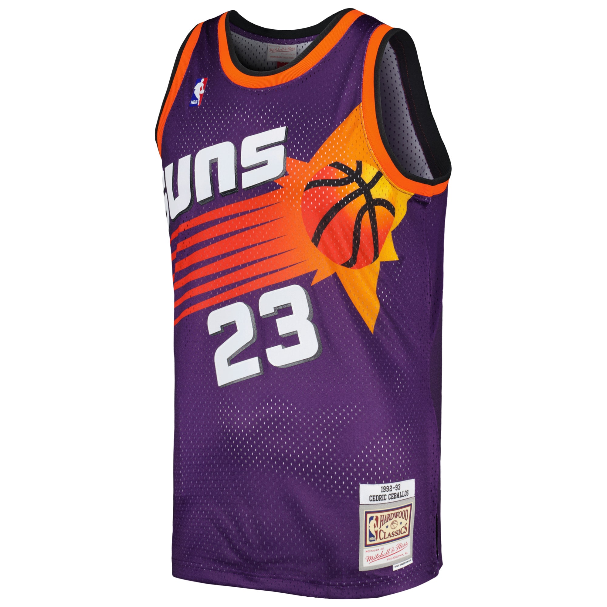 Phoenix Suns mens phoenix suns cedric ceballos mitchell  ness purple 199293 hardwood classics swingman jersey Collection | Official Suns Shop