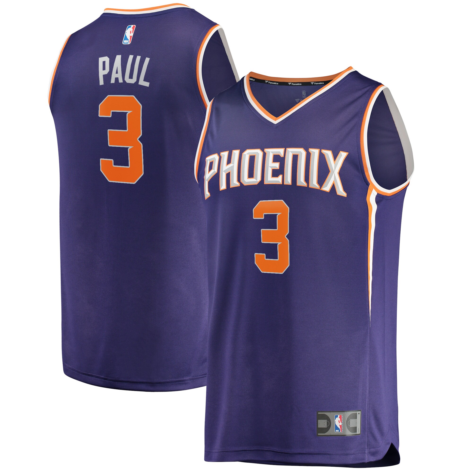 Phoenix Suns mens phoenix suns chris paul fanatics purple fast break replica player jersey – icon edition Collection | Official Suns Shop