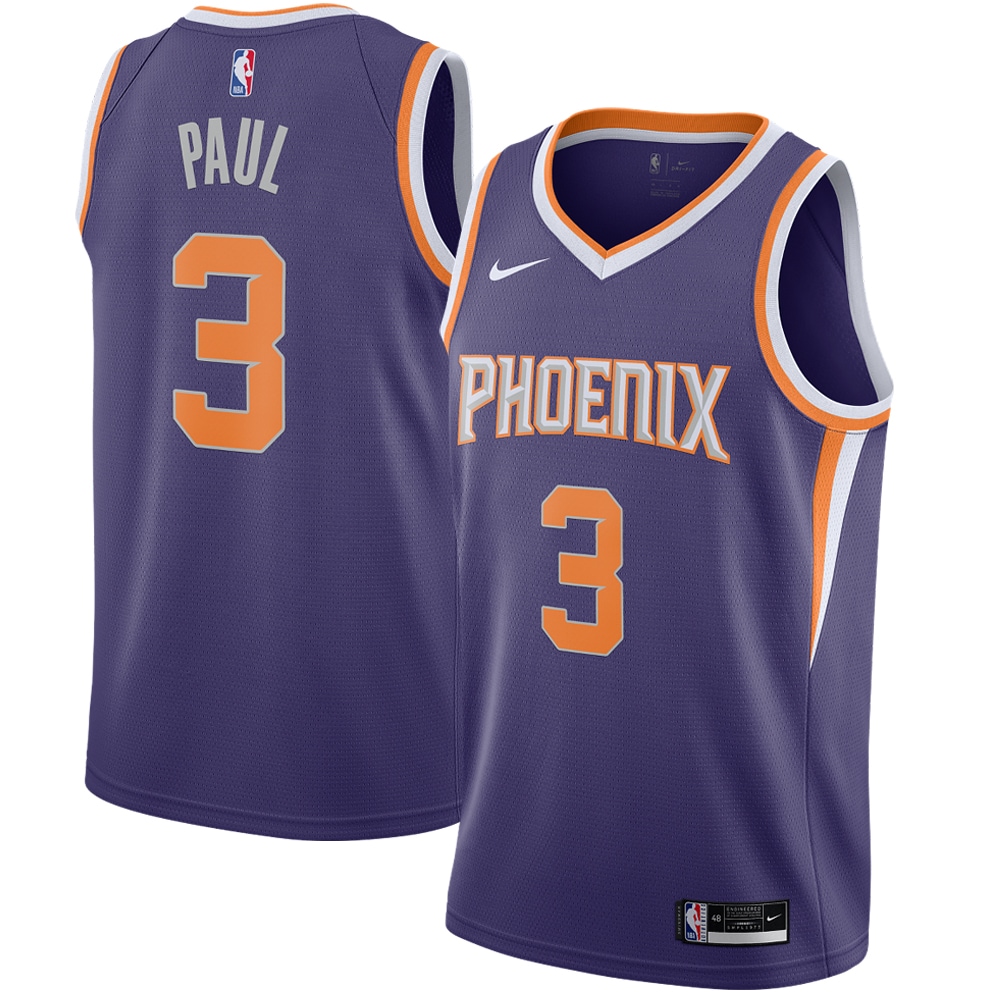 Phoenix Suns mens phoenix suns chris paul nike purple 202021 swingman jersey – icon edition Collection | Official Suns Shop