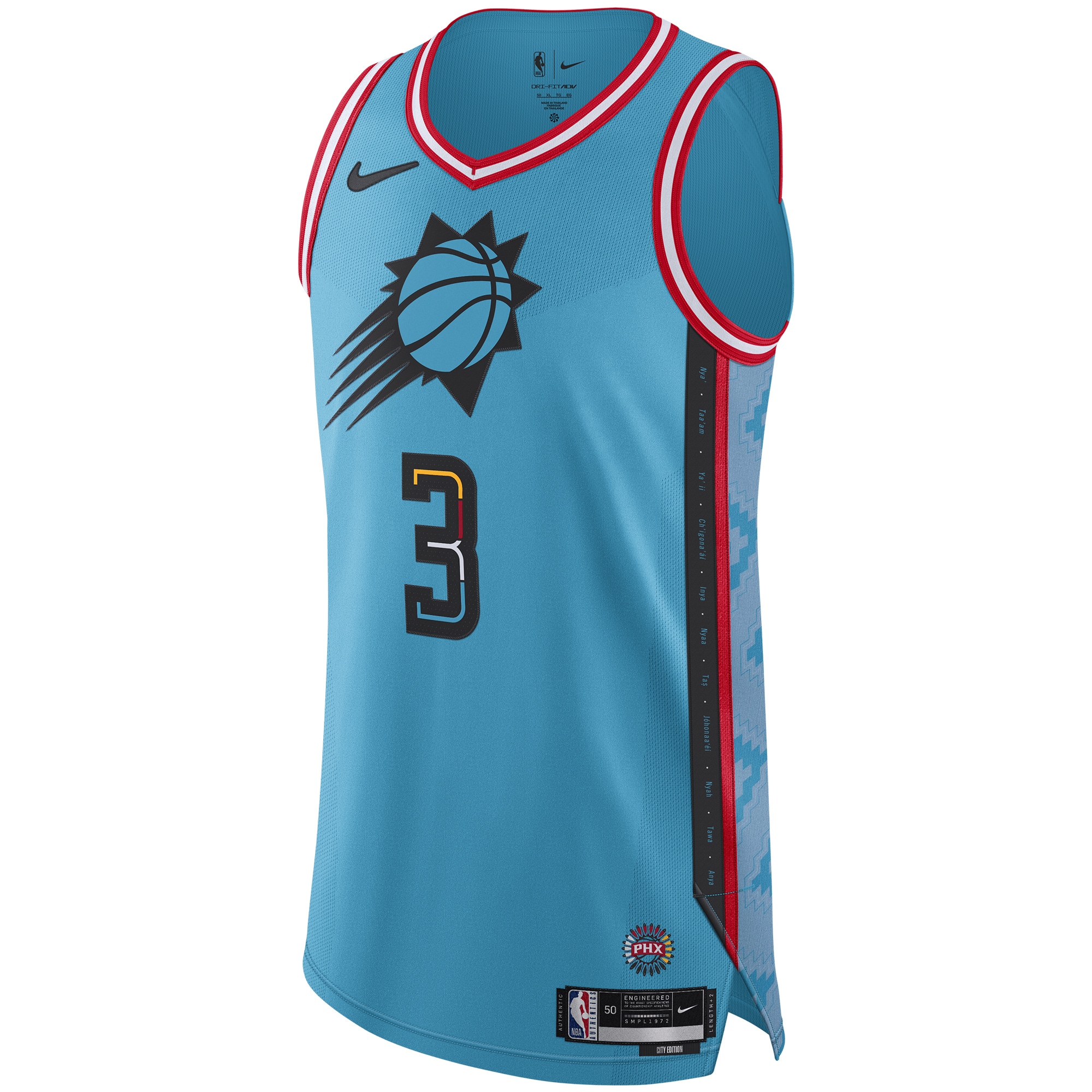Phoenix Suns mens phoenix suns chris paul nike turquoise 202223 authentic jersey – city edition Collection | Official Suns Shop