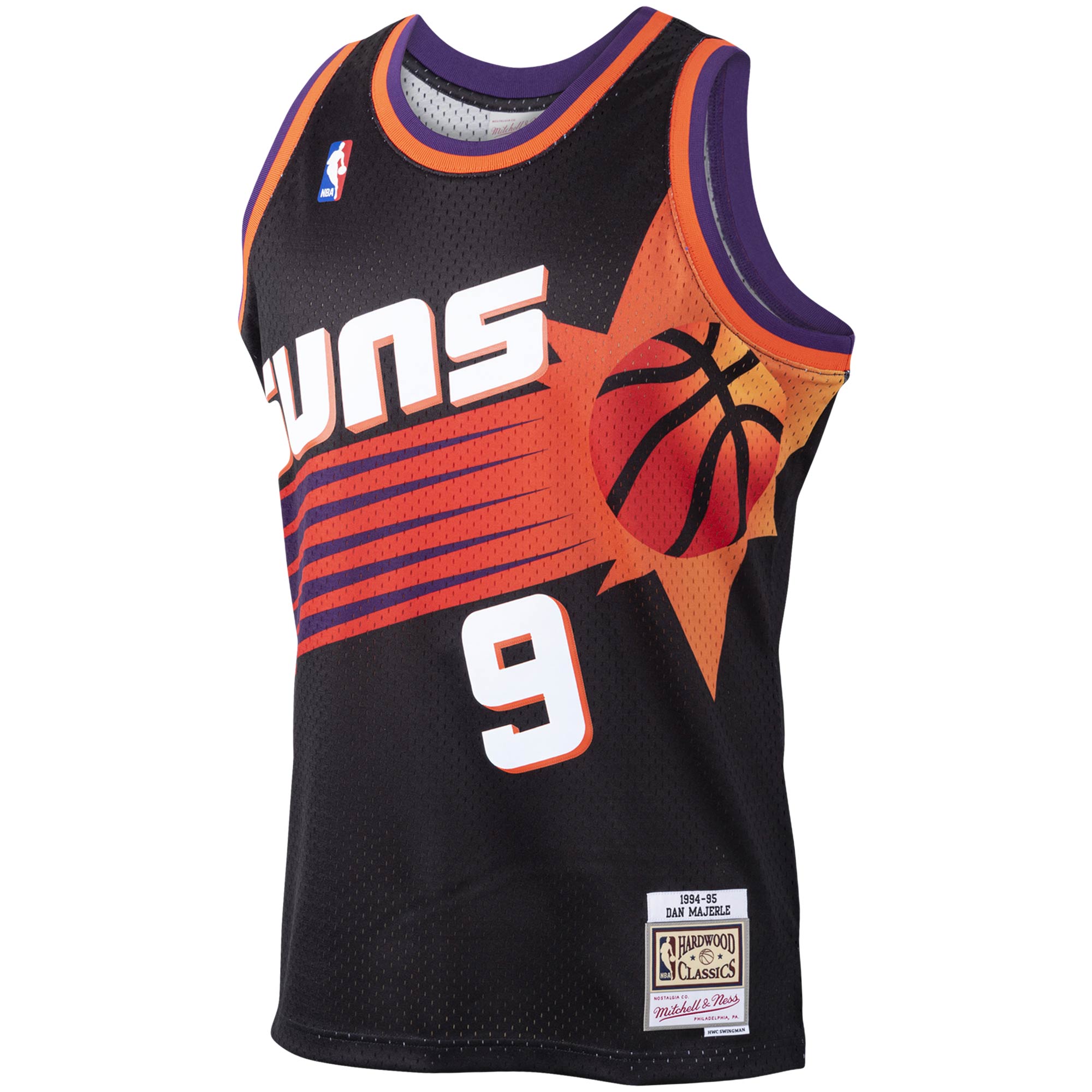 Phoenix Suns mens phoenix suns dan majerle mitchell  ness black 199495 hardwood classics swingman jersey Collection | Official Suns Shop