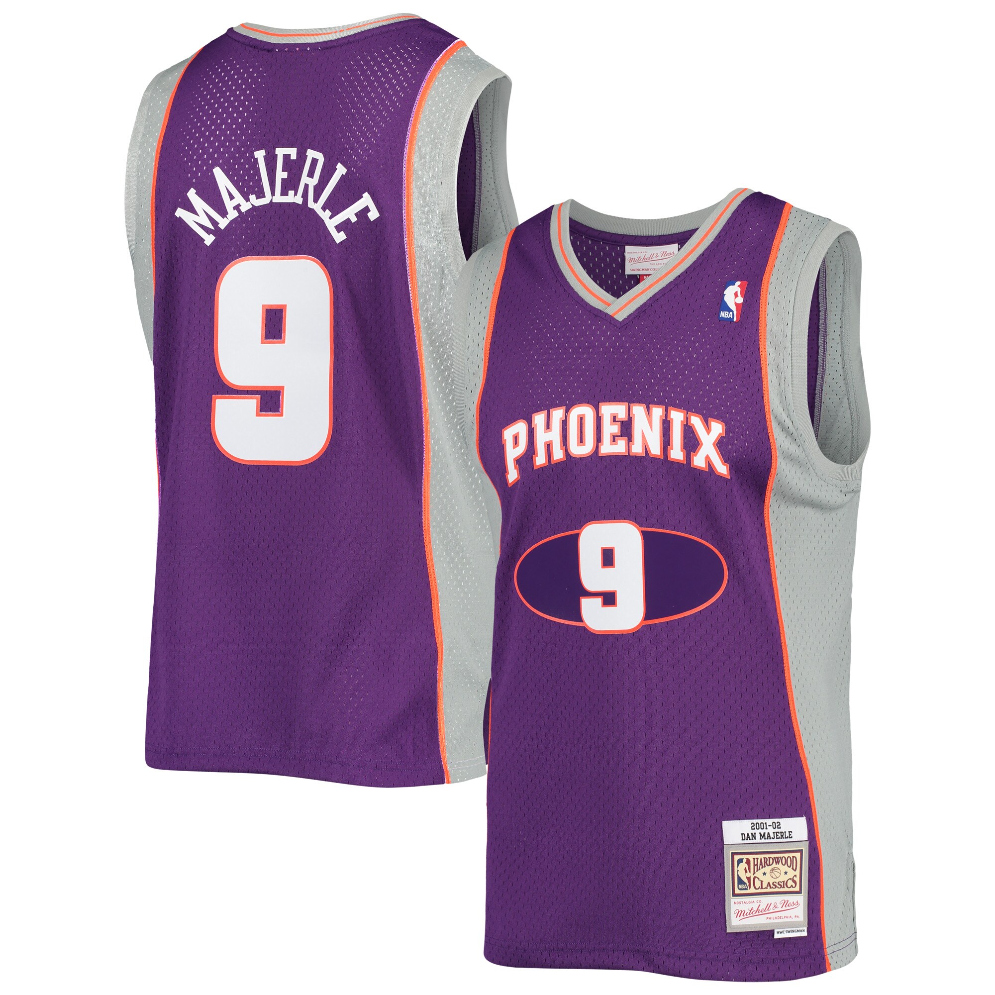 Phoenix Suns mens phoenix suns dan majerle mitchell  ness purple 200102 hardwood classics swingman jersey Collection | Official Suns Shop