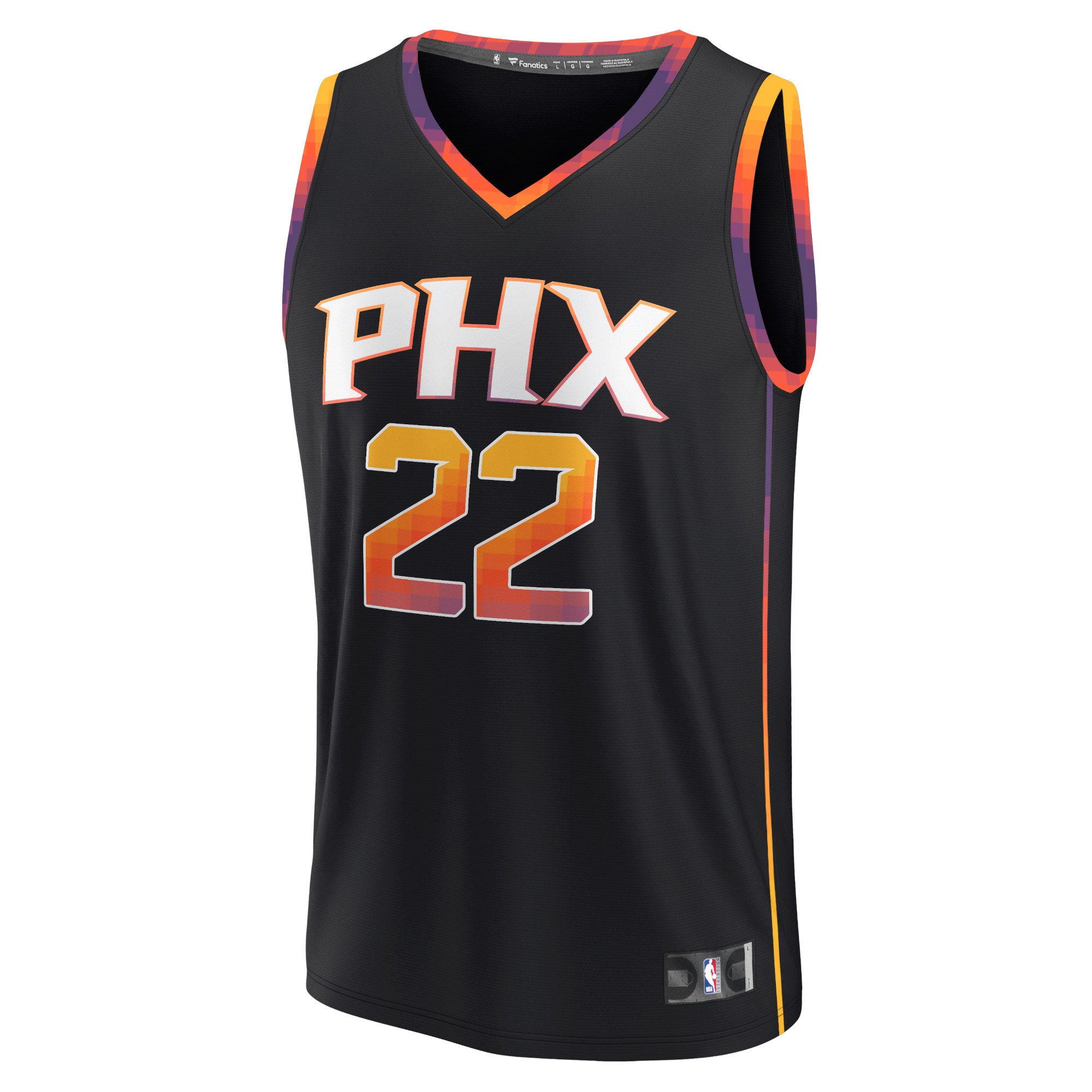Phoenix Suns mens phoenix suns deandre ayton fanatics black fast break replica player jersey – statement edition Collection | Official Suns Shop