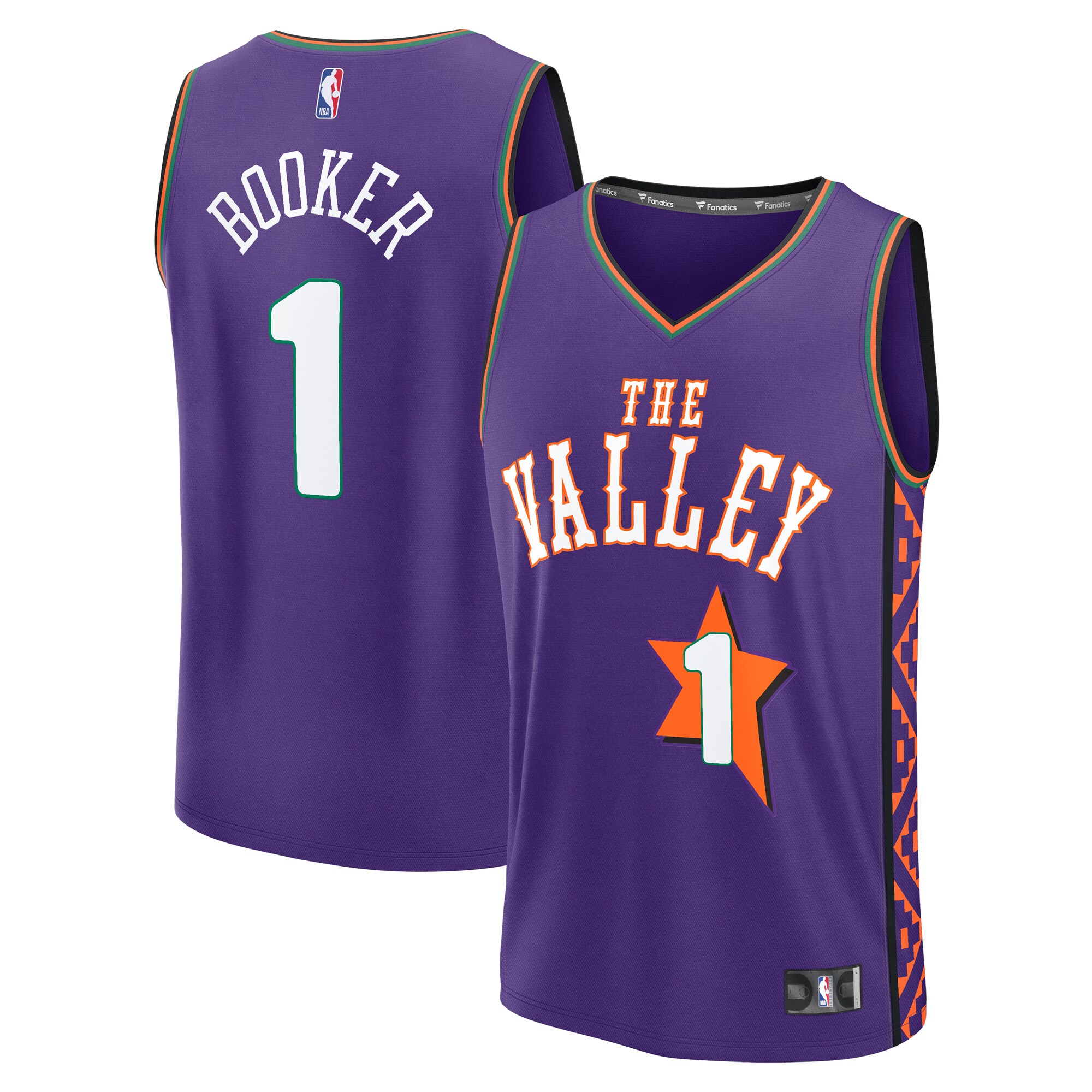 Phoenix Suns mens phoenix suns devin booker fanatics purple 202425 fast break player jersey – city edition Collection | Official Suns Shop
