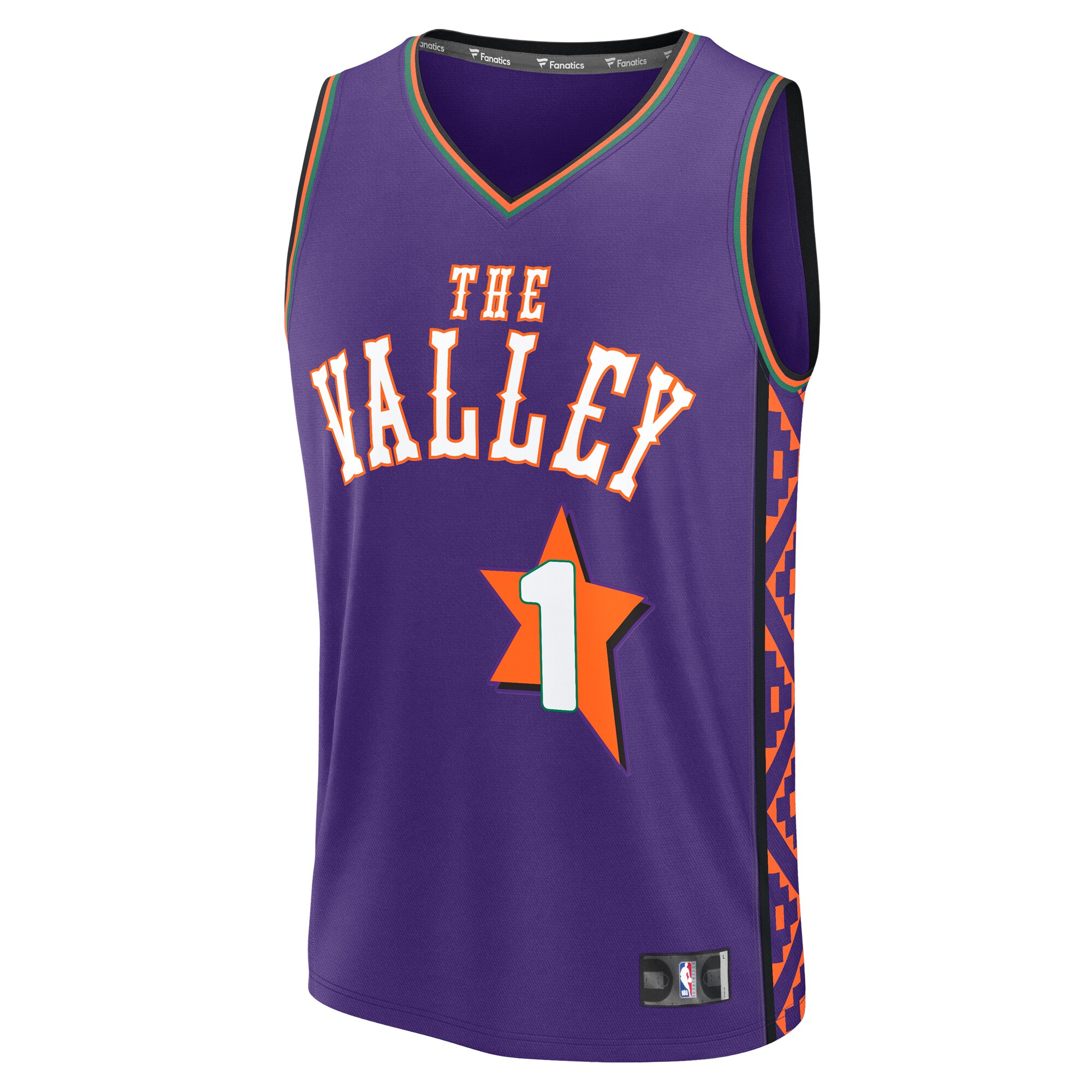 Phoenix Suns mens phoenix suns devin booker fanatics purple 202425 fast break player jersey – city edition Collection | Official Suns Shop