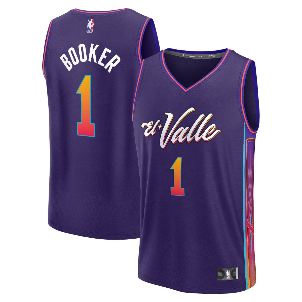 Phoenix Suns mens phoenix suns devin booker fanatics purple fast break jersey – city edition Collection | Official Suns Shop