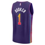 Phoenix Suns mens phoenix suns devin booker fanatics purple fast break jersey – city edition Collection | Official Suns Shop