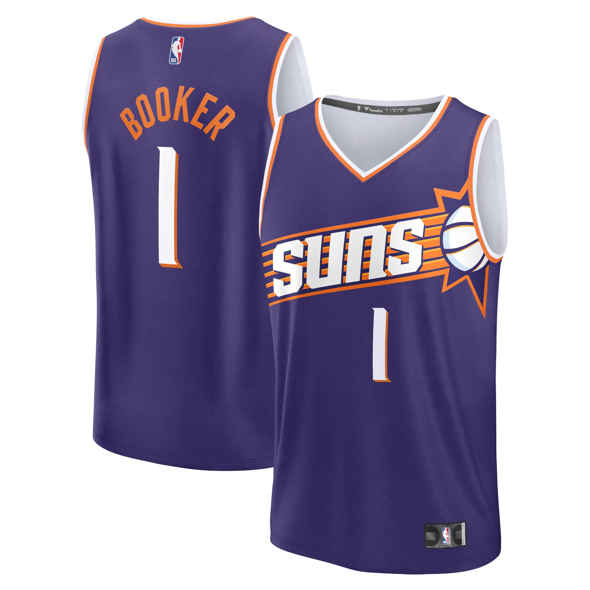 Phoenix Suns mens phoenix suns devin booker fanatics purple fast break replica jersey – icon edition 200133821 Collection | Official Suns Shop