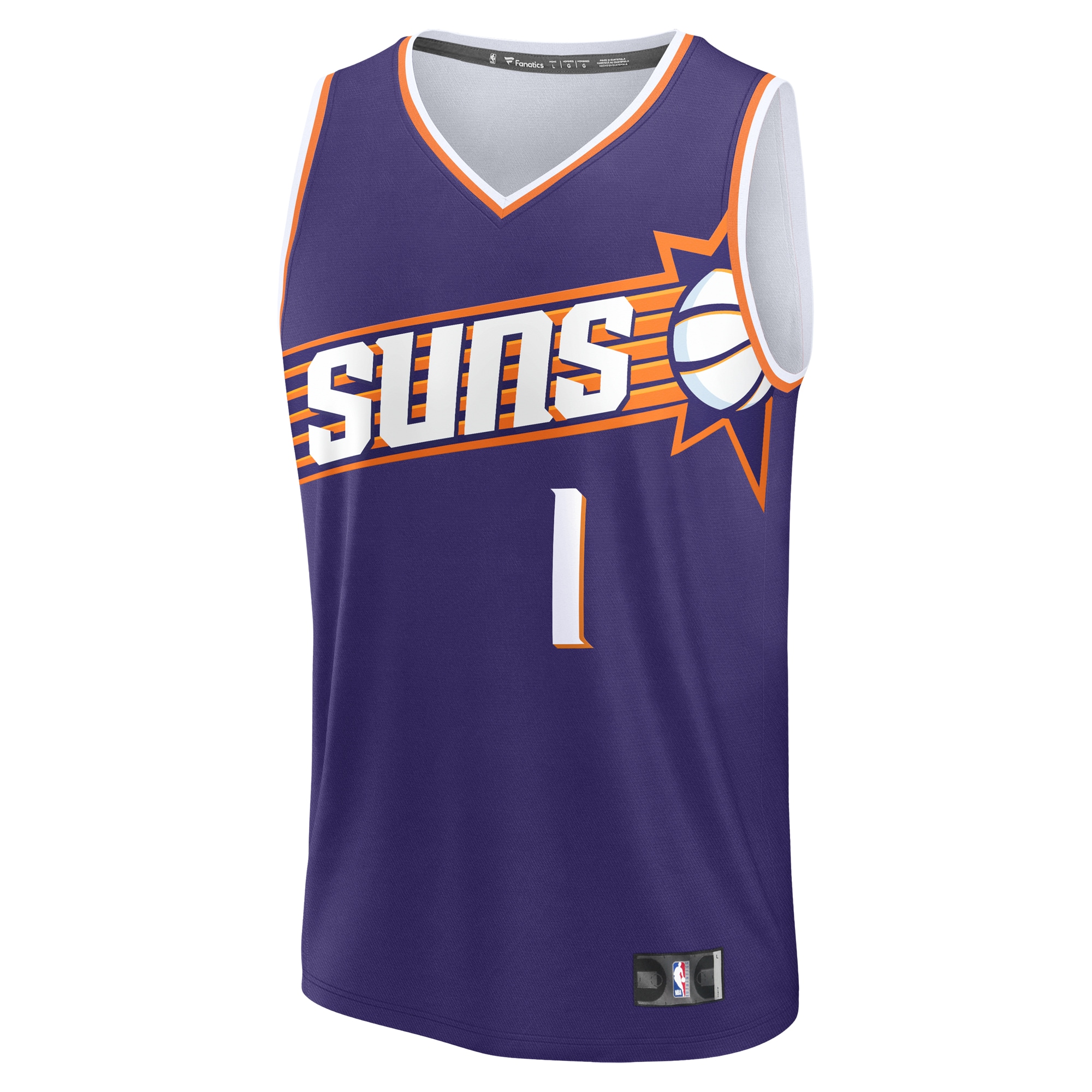 Phoenix Suns mens phoenix suns devin booker fanatics purple fast break replica player jersey – icon edition Collection | Official Suns Shop