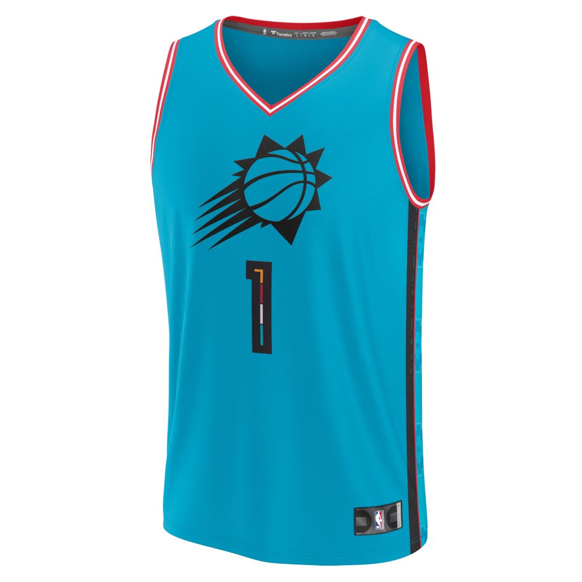 Phoenix Suns mens phoenix suns devin booker fanatics teal fastbreak jersey – city edition Collection | Official Suns Shop