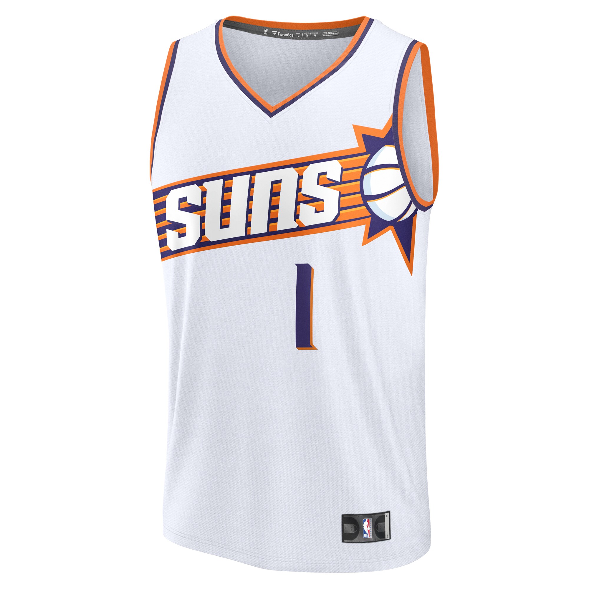 Phoenix Suns mens phoenix suns devin booker fanatics white fast break replica player jersey – association edition 201291334 Collection | Official Suns Shop