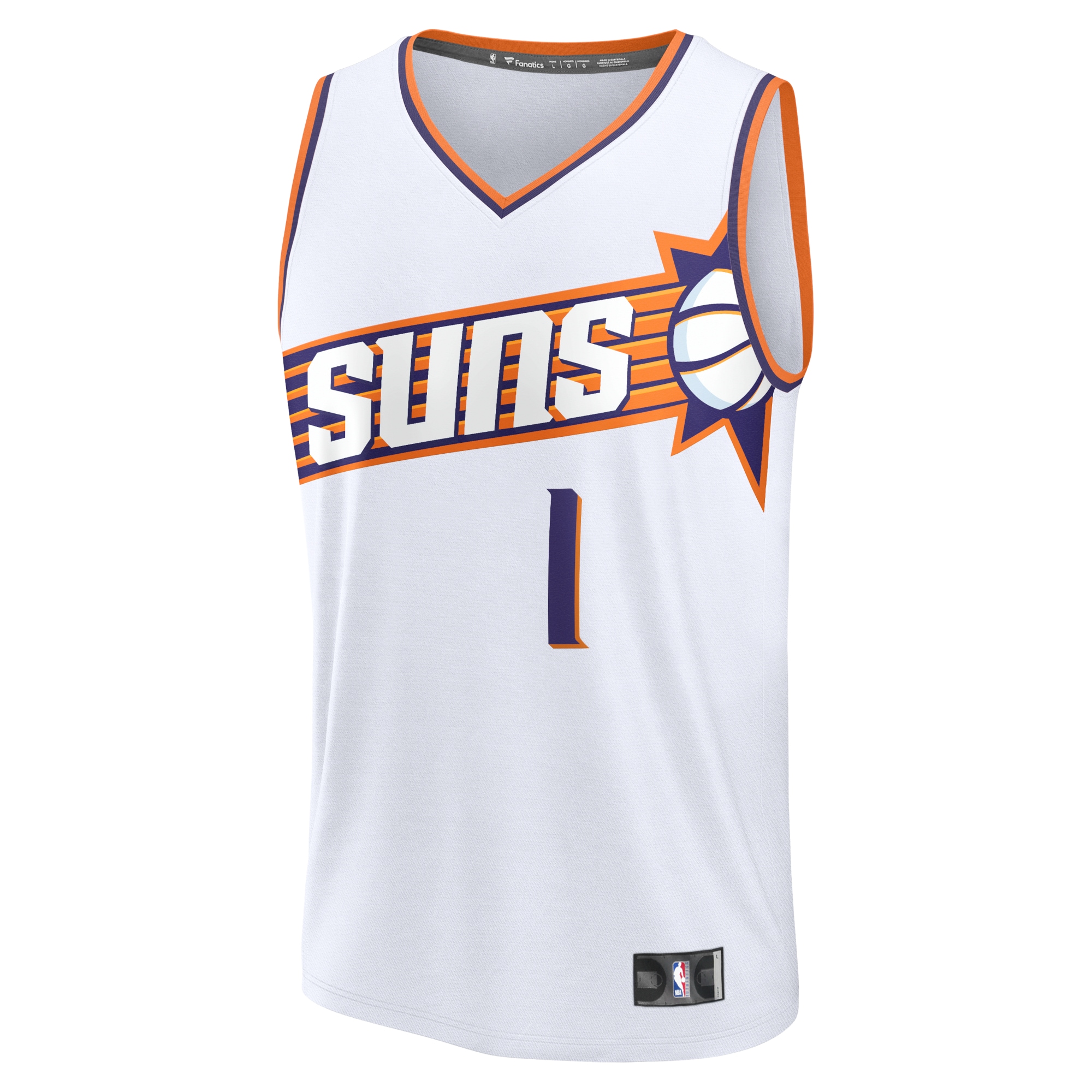Phoenix Suns mens phoenix suns devin booker fanatics white fast break replica player jersey – association edition Collection | Official Suns Shop