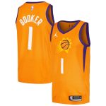 Phoenix Suns mens phoenix suns devin booker jordan brand orange swingman player jersey – statement edition Collection | Official Suns Shop