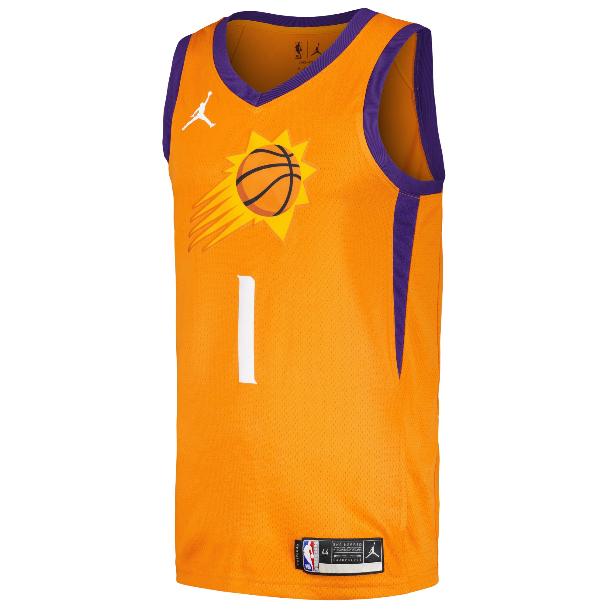 Phoenix Suns mens phoenix suns devin booker jordan brand orange swingman player jersey – statement edition Collection | Official Suns Shop
