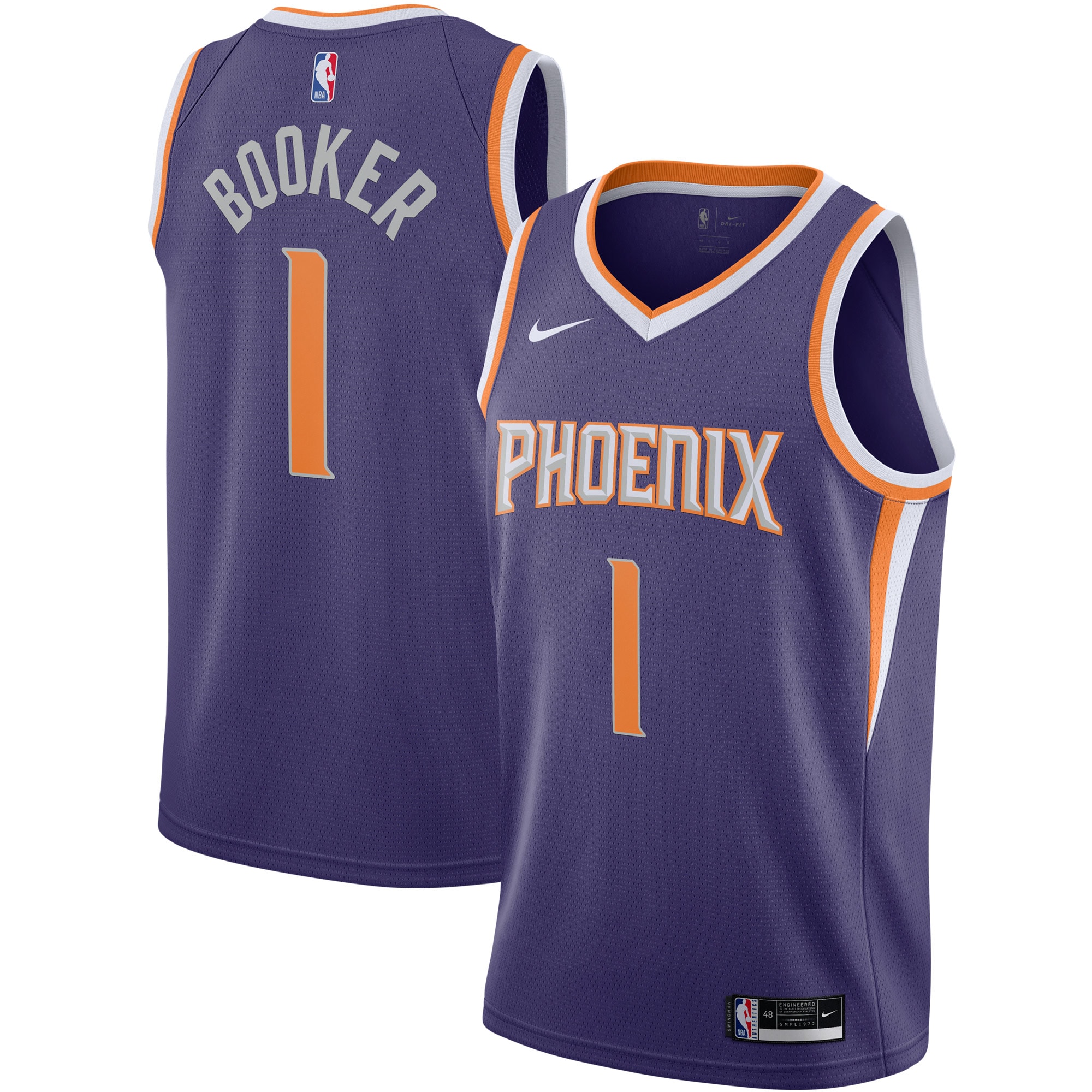 Phoenix Suns mens phoenix suns devin booker nike purple 202021 swingman jersey – icon edition Collection | Official Suns Shop