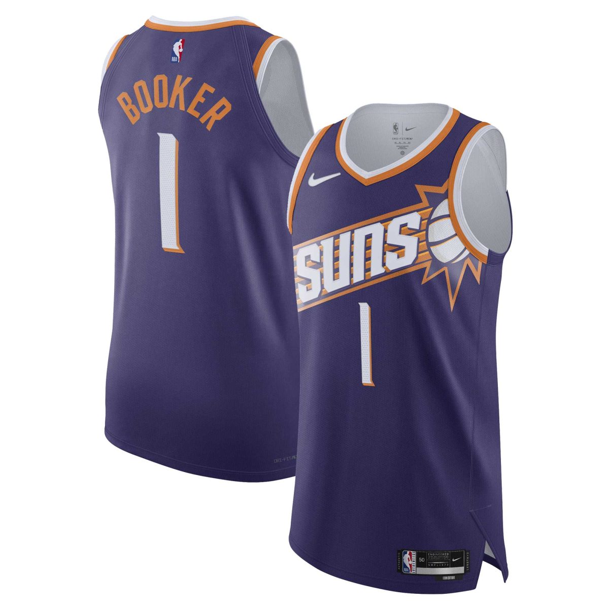 Phoenix Suns mens phoenix suns devin booker nike purple authentic jersey – icon edition Collection | Official Suns Shop