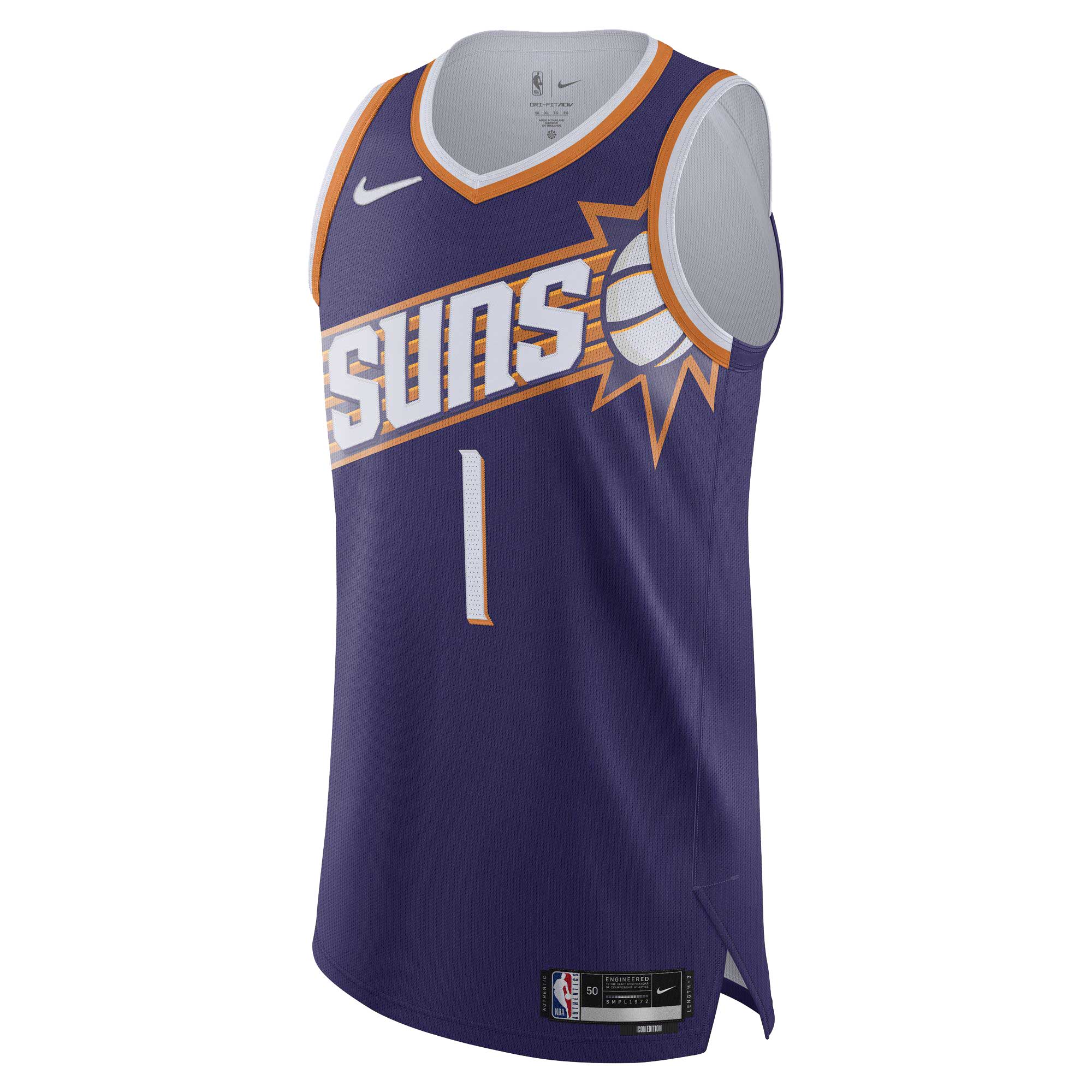 Phoenix Suns mens phoenix suns devin booker nike purple authentic jersey – icon edition Collection | Official Suns Shop