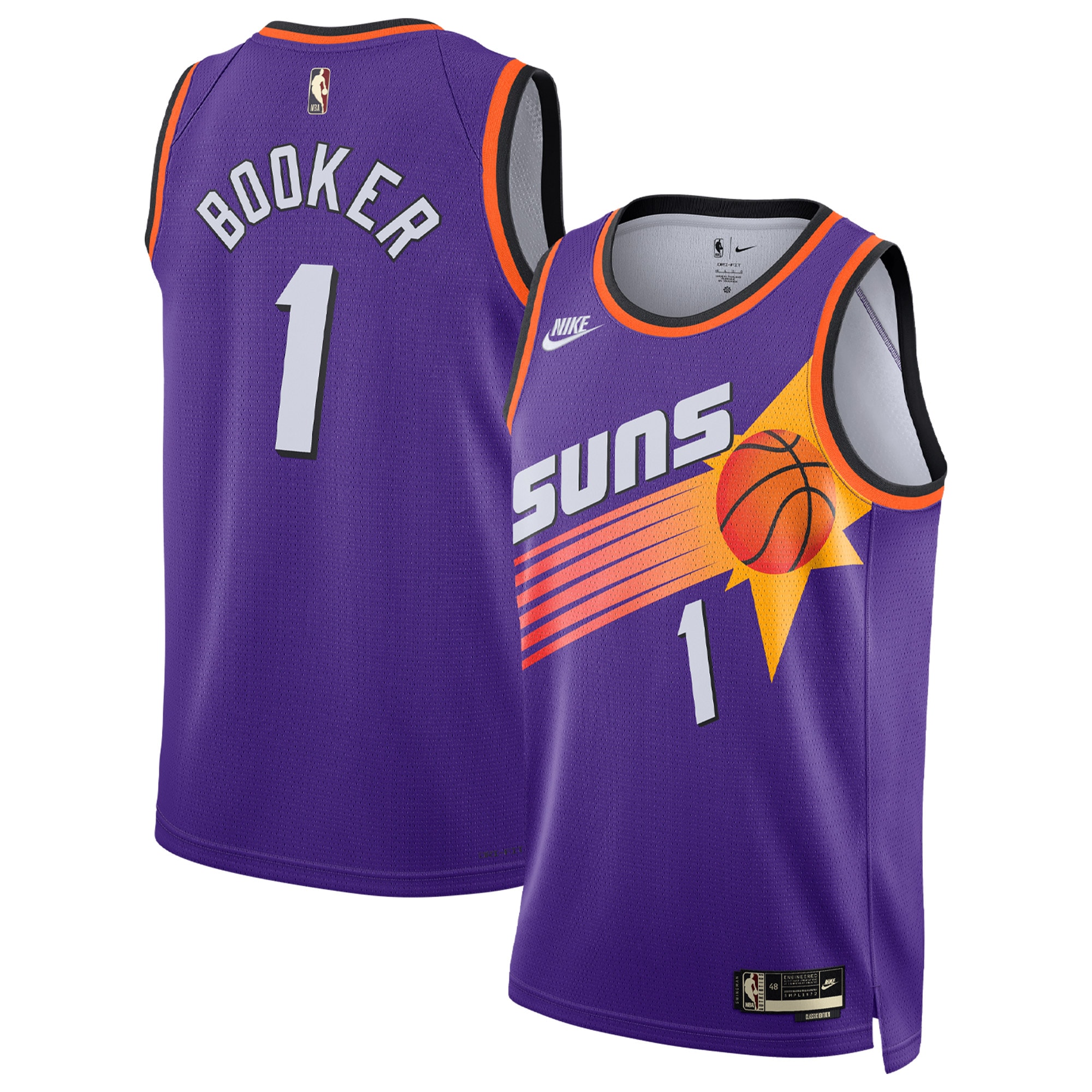 Phoenix Suns mens phoenix suns devin booker nike purple swingman jersey – classic edition Collection | Official Suns Shop