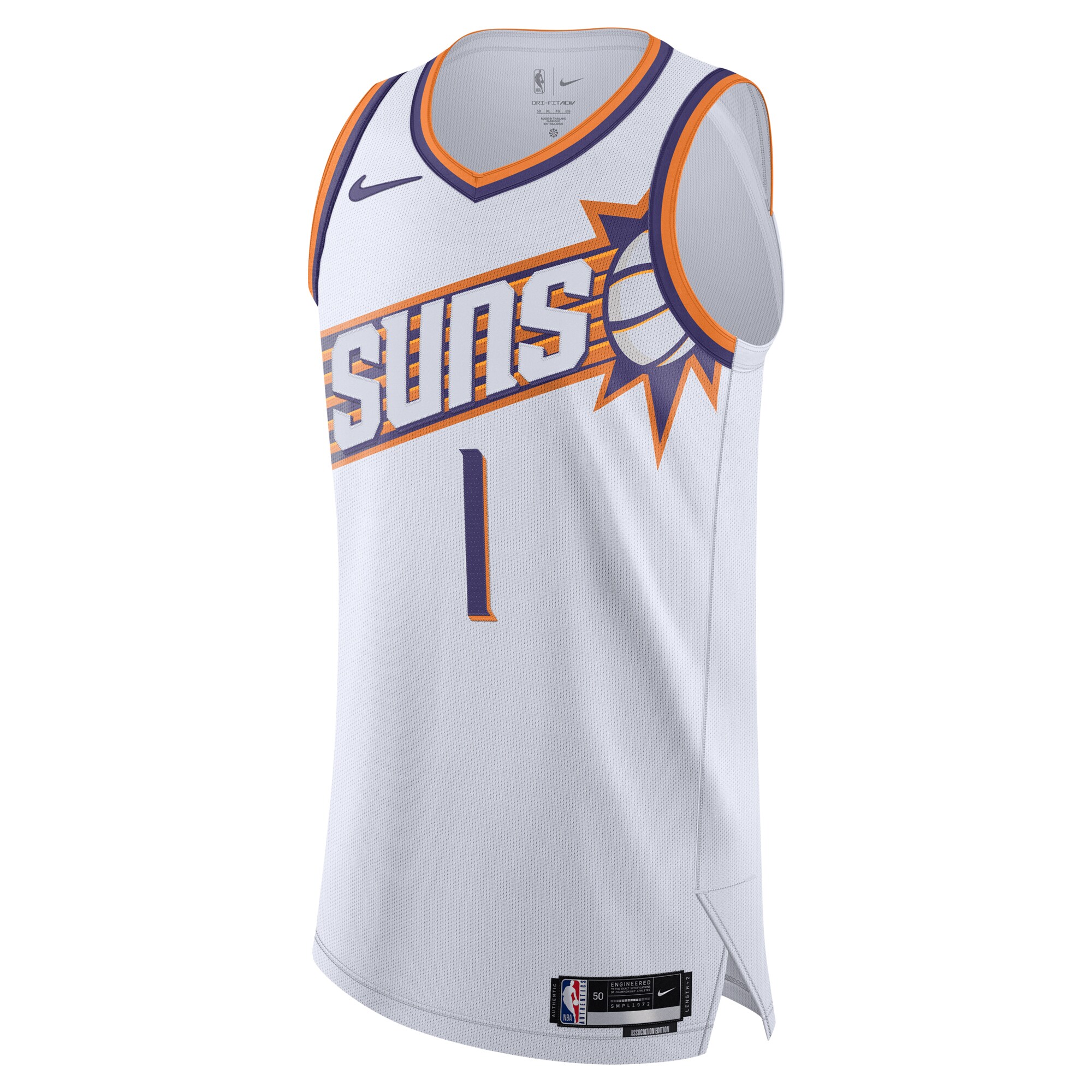 Phoenix Suns mens phoenix suns devin booker nike white authentic jersey – association edition Collection | Official Suns Shop