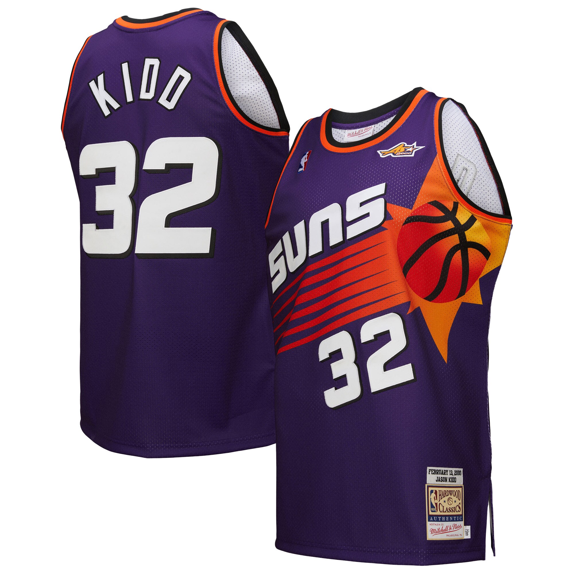 Phoenix Suns mens phoenix suns jason kidd mitchell  ness purple 2000 nba all-star game authentic jersey Collection | Official Suns Shop