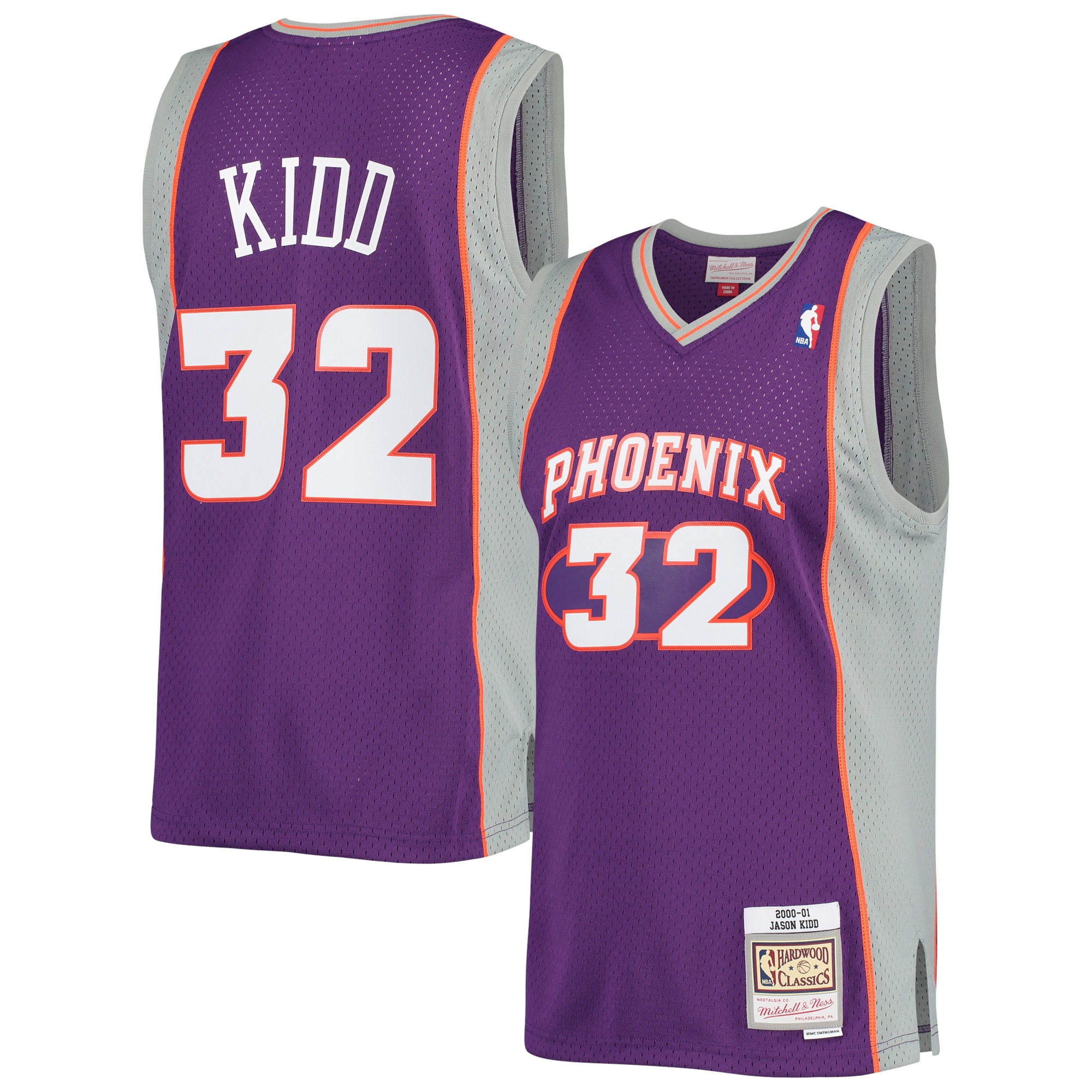 Phoenix Suns mens phoenix suns jason kidd mitchell  ness purple big  tall hardwood classics 200001 swingman jersey Collection | Official Suns Shop