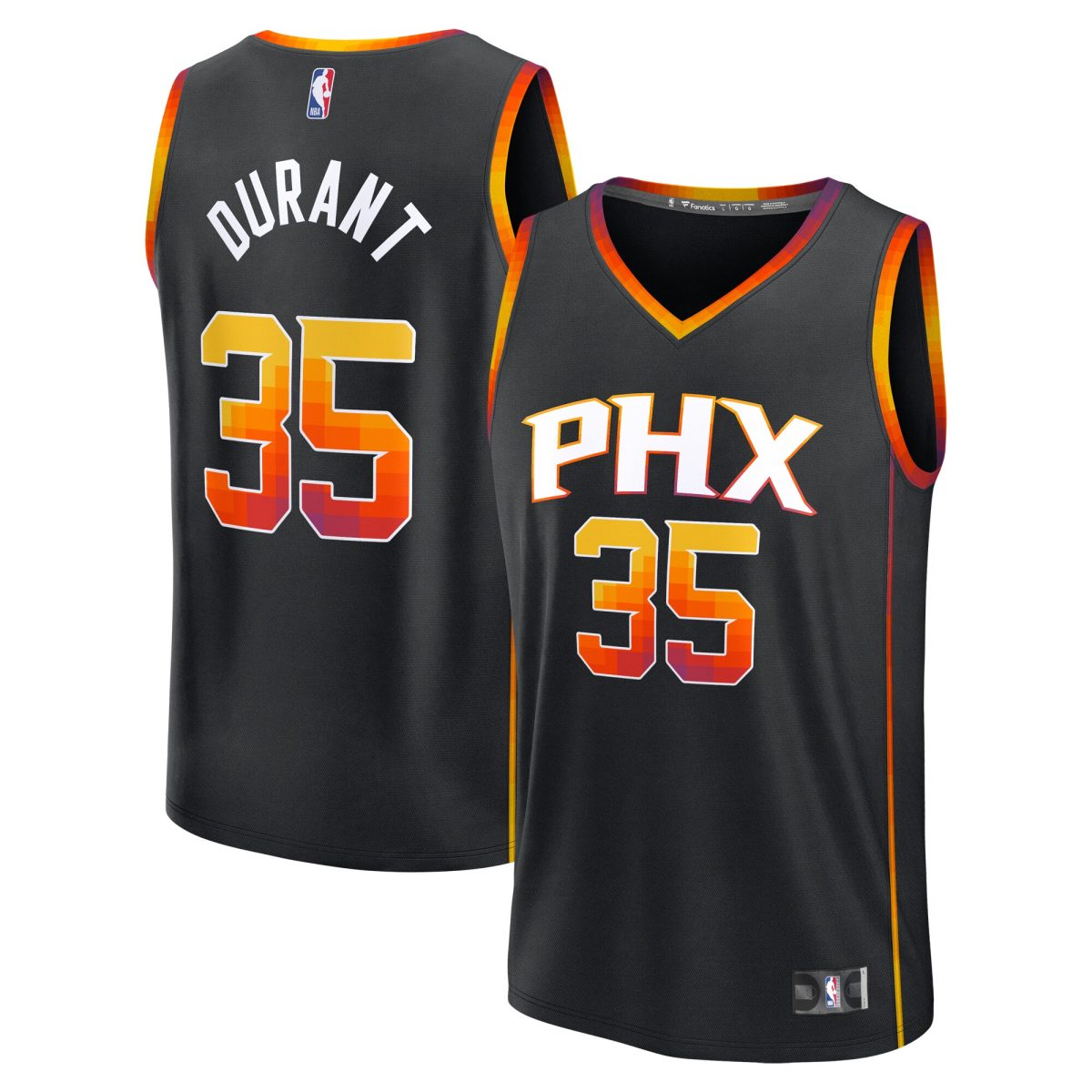 Phoenix Suns mens phoenix suns kevin durant fanatics black fast break replica player jersey – statement edition Collection | Official Suns Shop