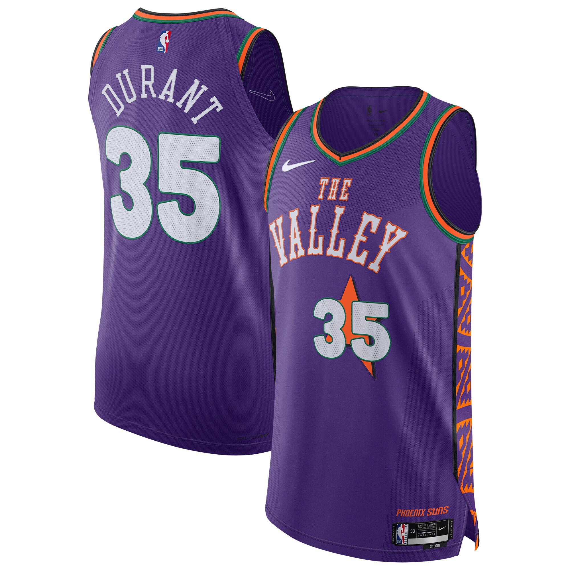 Phoenix Suns mens phoenix suns kevin durant nike purple 202425 authentic player jersey – city edition Collection | Official Suns Shop