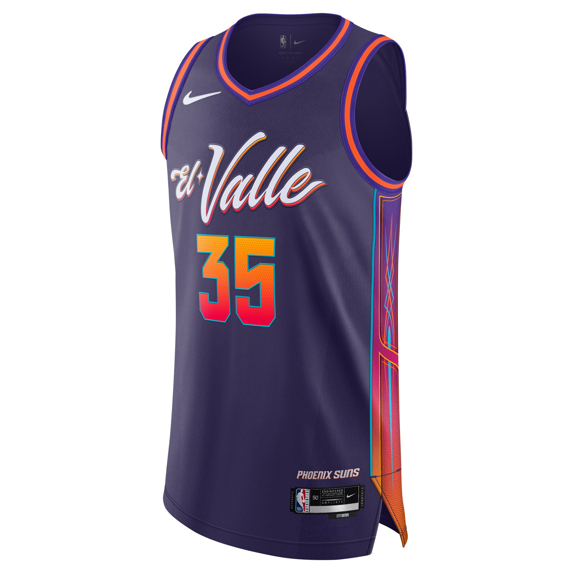Phoenix Suns mens phoenix suns kevin durant nike purple authentic jersey – city edition Collection | Official Suns Shop