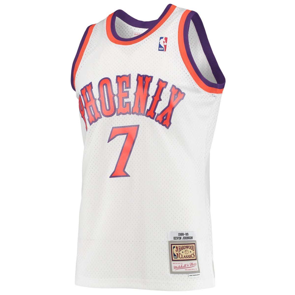 Phoenix Suns mens phoenix suns kevin johnson mitchell  ness white 198889 hardwood classics swingman jersey Collection | Official Suns Shop