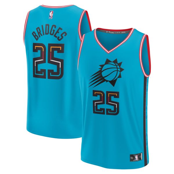 Phoenix Suns mens phoenix suns mikal bridges fanatics teal fastbreak jersey – city edition Collection | Official Suns Shop