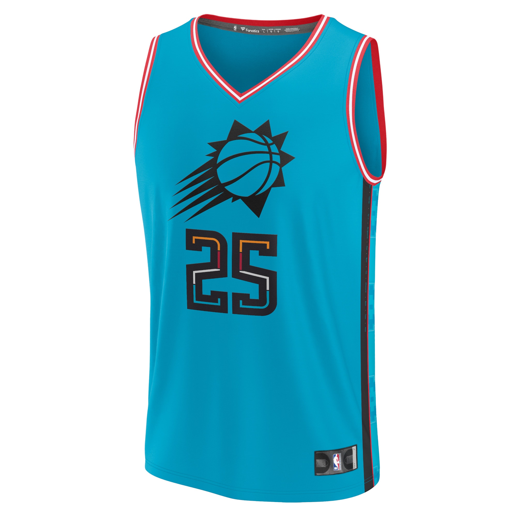 Phoenix Suns mens phoenix suns mikal bridges fanatics teal fastbreak jersey – city edition Collection | Official Suns Shop