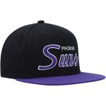 Phoenix Suns mens phoenix suns mitchell  ness black hardwood classics mvp team script 2.0 snapback hat Collection | Official Suns Shop