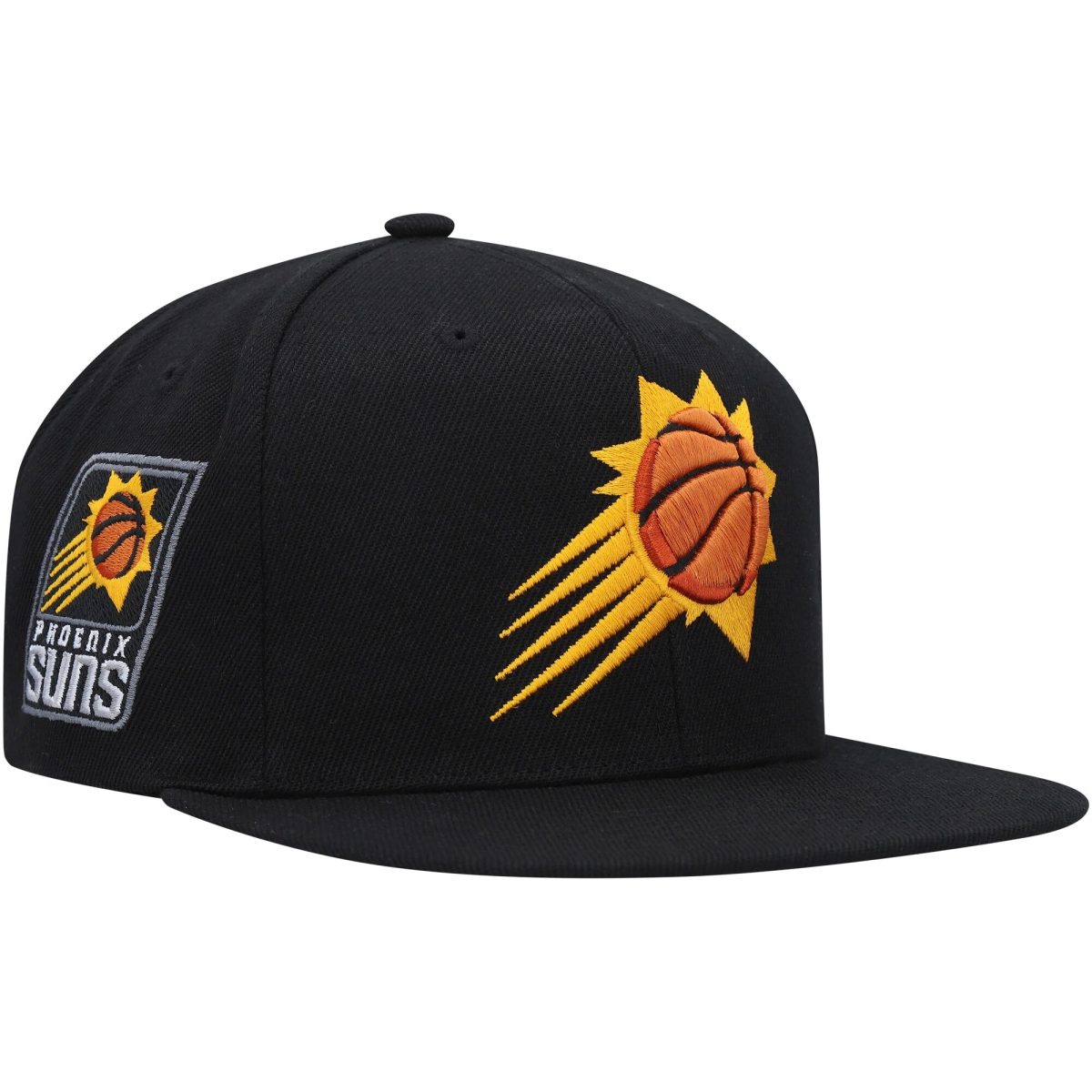 Phoenix Suns mens phoenix suns mitchell  ness black side core 2.0 snapback hat Collection | Official Suns Shop