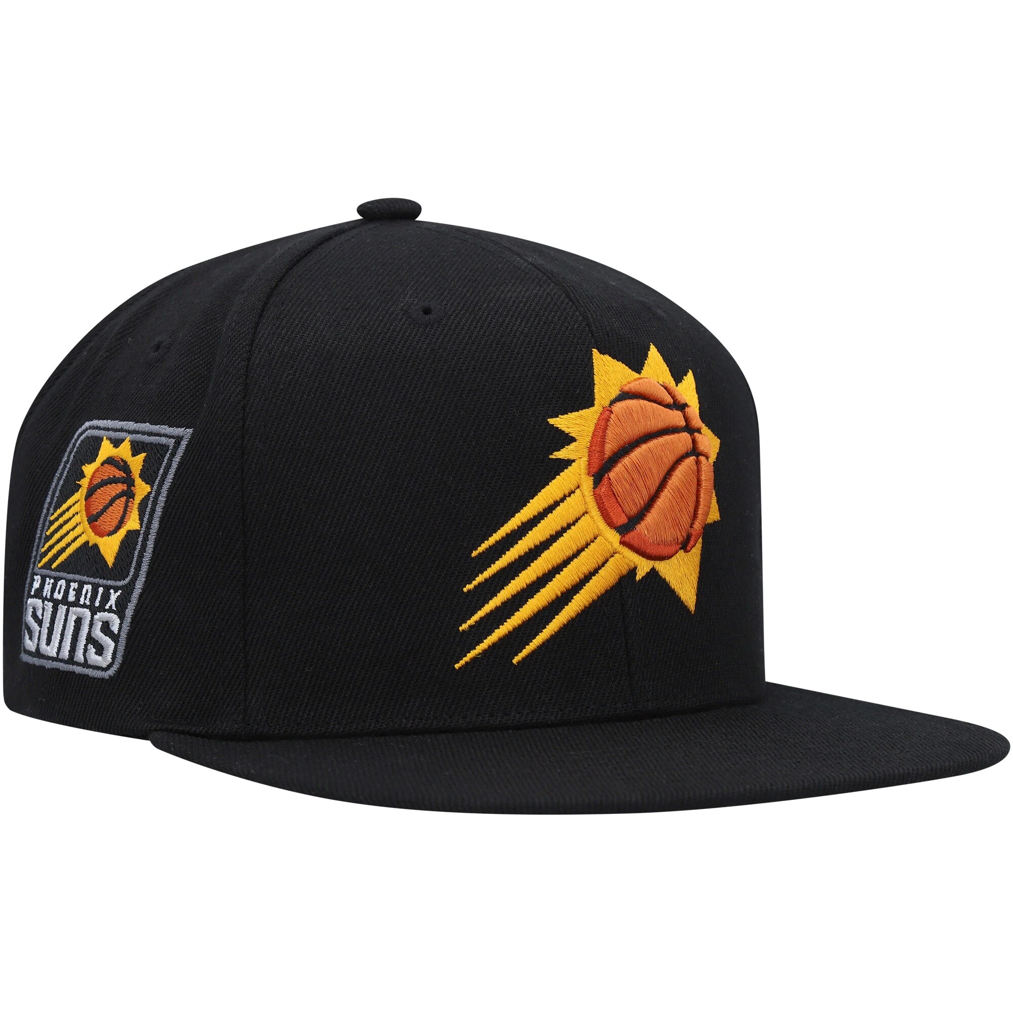Phoenix Suns mens phoenix suns mitchell  ness black side core 2.0 snapback hat Collection | Official Suns Shop