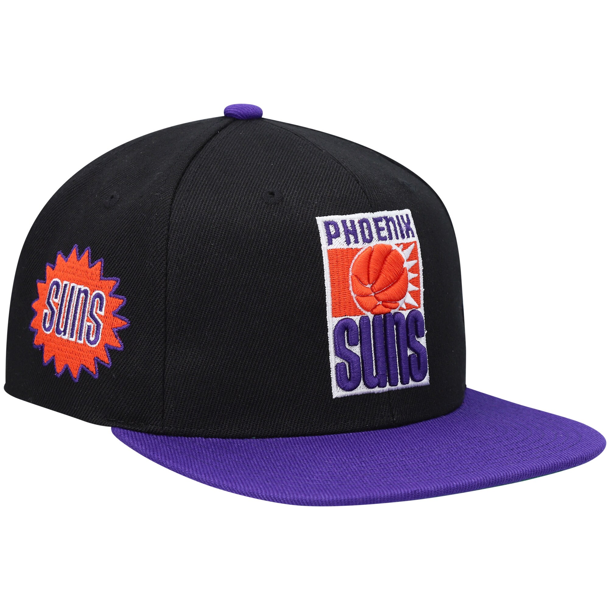 Phoenix Suns mens phoenix suns mitchell  ness blackpurple hardwood classics snapback hat Collection | Official Suns Shop
