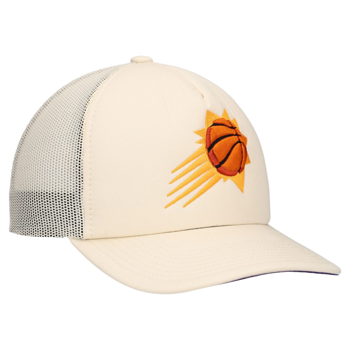 Phoenix Suns mens phoenix suns mitchell  ness cream trucker adjustable hat Collection | Official Suns Shop