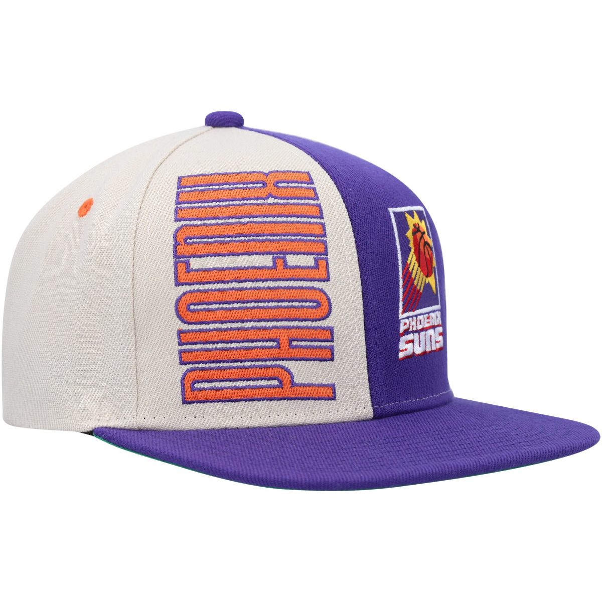 Phoenix Suns mens phoenix suns mitchell  ness creampurple hardwood classics pop snapback hat Collection | Official Suns Shop