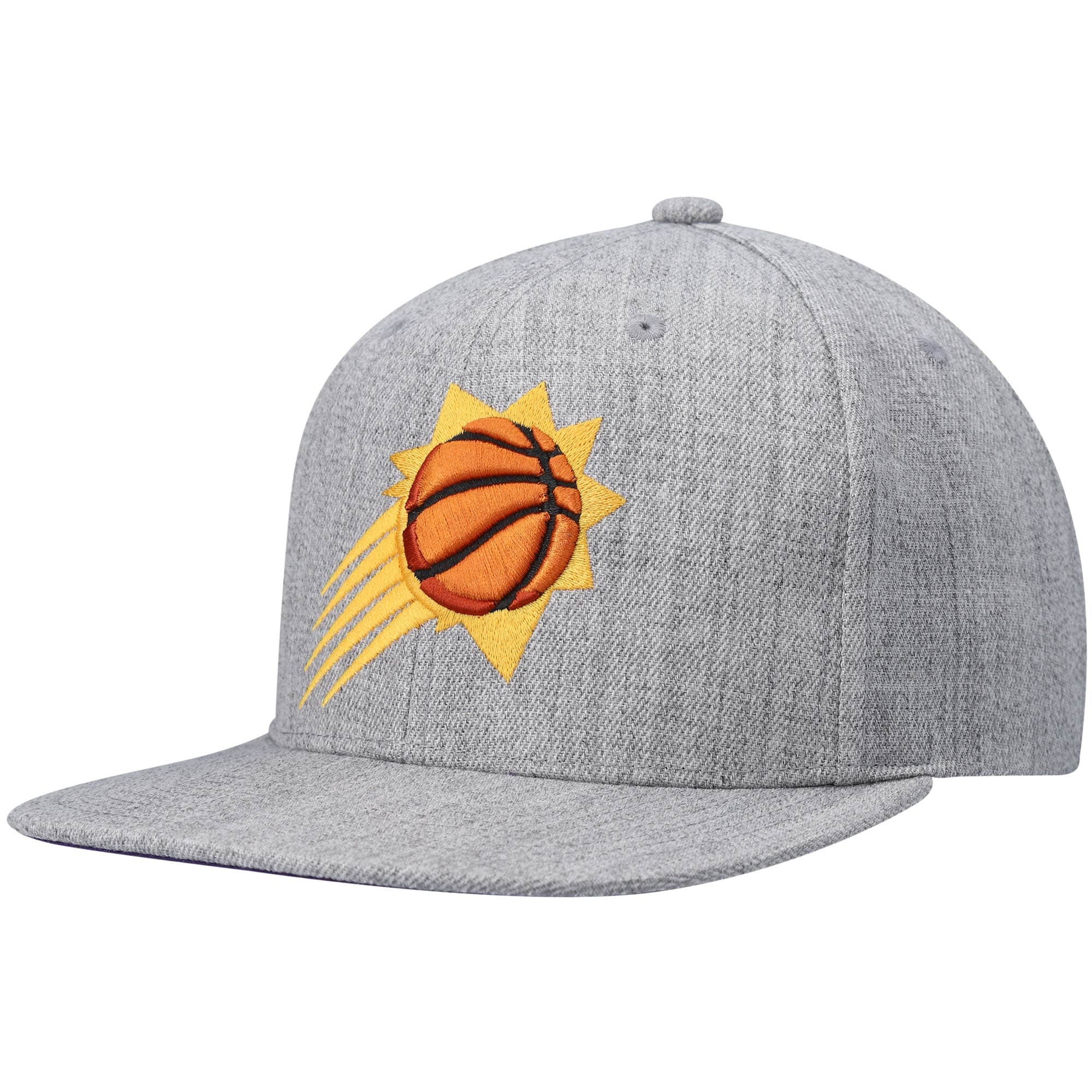 Phoenix Suns mens phoenix suns mitchell  ness heathered gray 2.0 snapback hat Collection | Official Suns Shop