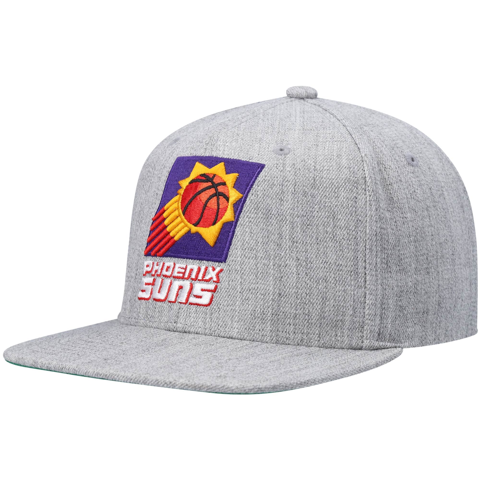 Phoenix Suns mens phoenix suns mitchell  ness heathered gray hardwood classics team 2.0 snapback hat Collection | Official Suns Shop