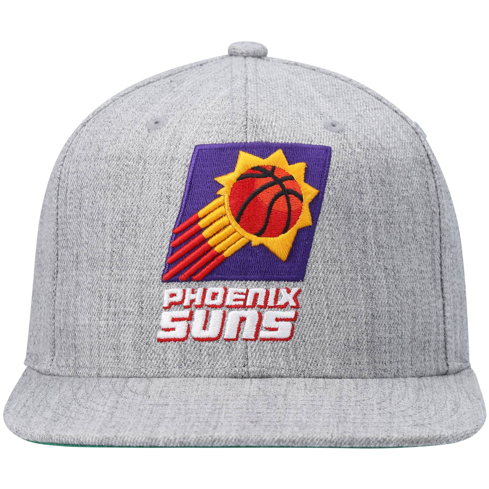 Phoenix Suns mens phoenix suns mitchell  ness heathered gray hardwood classics team 2.0 snapback hat Collection | Official Suns Shop