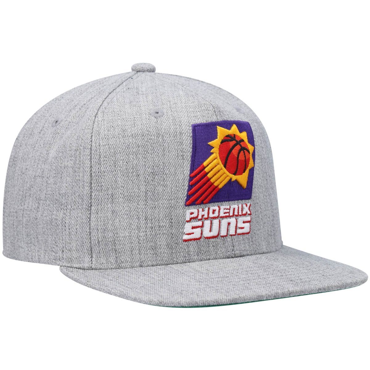 Phoenix Suns mens phoenix suns mitchell  ness heathered gray hardwood classics team 2.0 snapback hat Collection | Official Suns Shop