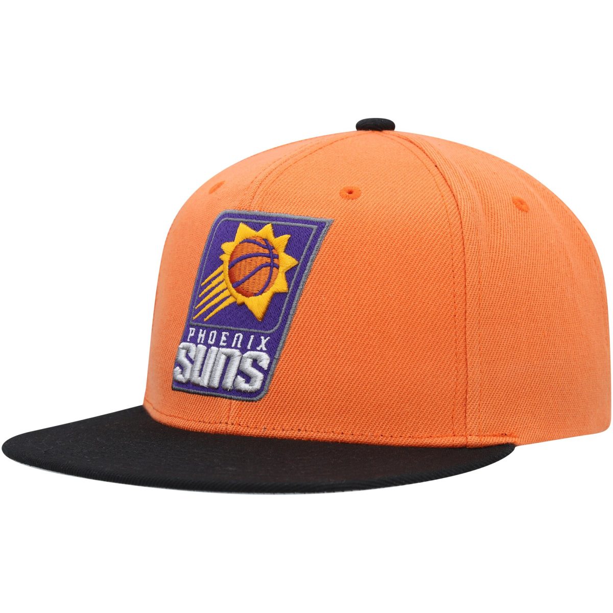 Phoenix Suns mens phoenix suns mitchell  ness orangeblack side core 2.0 snapback hat Collection | Official Suns Shop
