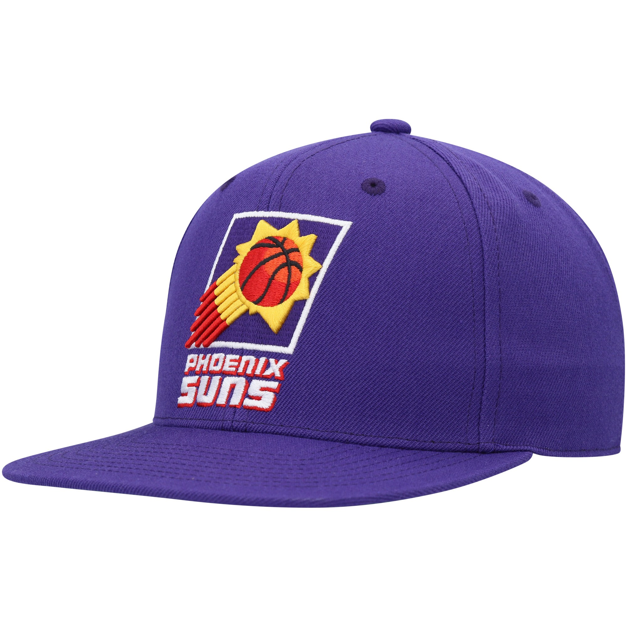 Phoenix Suns mens phoenix suns mitchell  ness purple hardwood classics mvp team ground 2.0 fitted hat Collection | Official Suns Shop