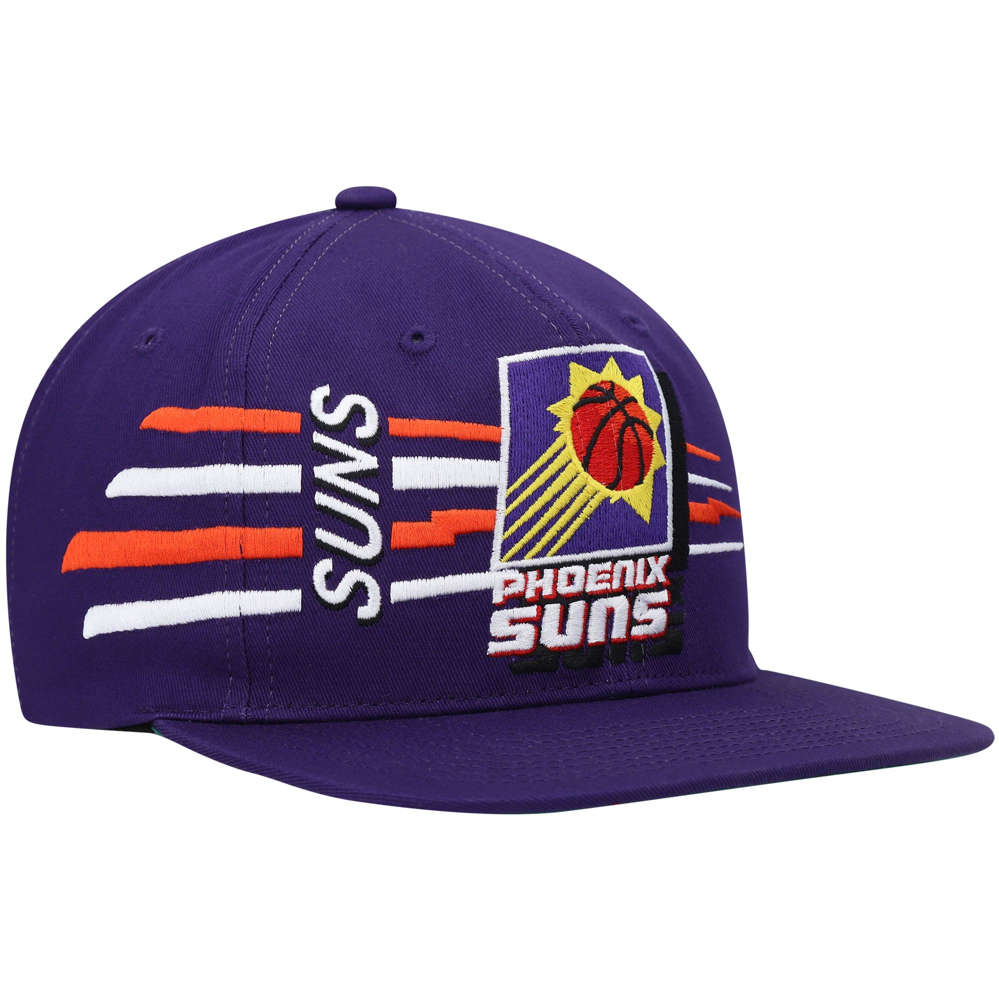 Phoenix Suns mens phoenix suns mitchell  ness purple hardwood classics retro bolt deadstock snapback hat Collection | Official Suns Shop