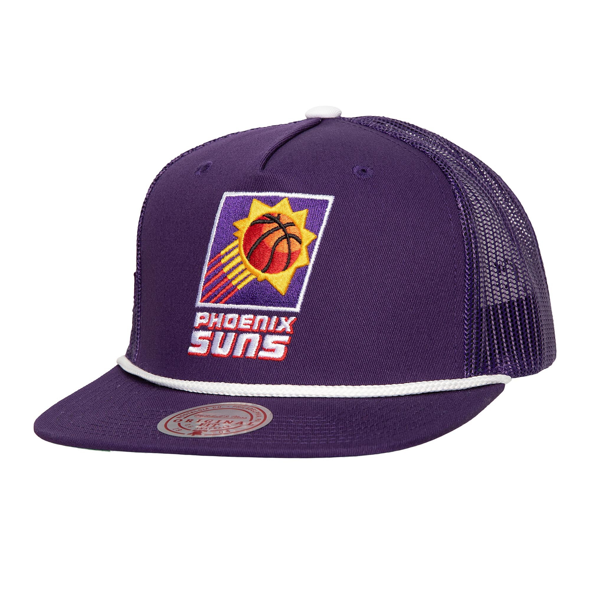 Phoenix Suns mens phoenix suns mitchell  ness purple roper meshback trucker snapback hat Collection | Official Suns Shop